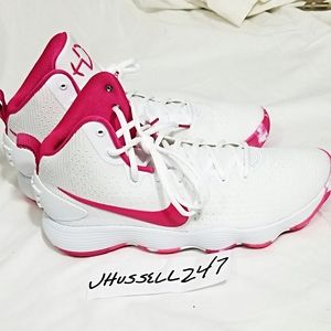 DS Nike 2017 Hyperdunk sz 10 White/Pink Kay Yow BC